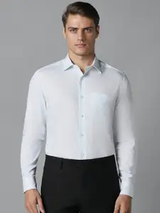 Louis Philippe Men Textured Full Sleeves Cotton Formal Shirt