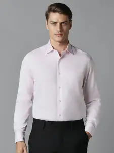 Louis Philippe Men Textured Full Sleeves Formal Shirt