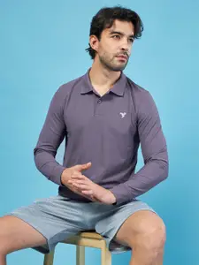 Technosport Men Polo Collar UPF50 Slim Fit T-shirt