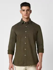 Van Heusen Sport Men Slim Fit Opaque Printed Casual Shirt