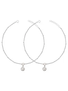 Unniyarcha Artificial Stones and Beads Anklet