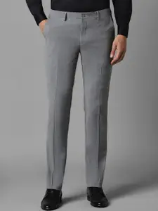 Louis Philippe Men Textured Slim Fit Formal Trousers