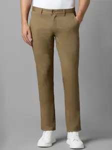Louis Philippe Sport Men Textured Slim Fit Chinos Trousers