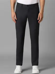 Louis Philippe Sport Men Textured Slim Fit Trousers