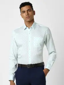 Peter England Men Slim Fit Opaque Printed Formal Shirt