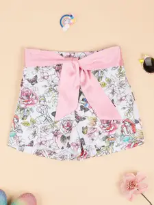 One Friday Girls Floral Printed Shorts