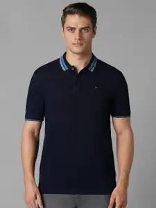 Louis Philippe Jeans Men Polo Collar Slim Fit Cotton T-shirt
