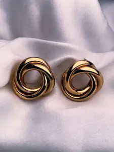 I Jewels Gold Plated Studs Earrings