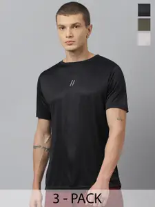 ATICX Pack Of 3 Slim Fit Short Sleeves FlexDRY T-shirts