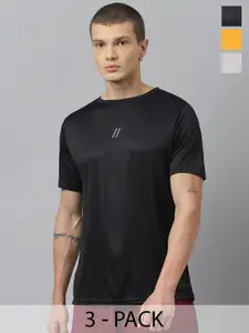 ATICX Pack Of 3 Slim Fit FlexDRY Sleeveless T-shirts