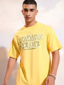 HIGHLANDER Men Typography Printed Applique T-shirt