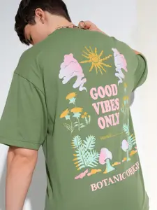 HIGHLANDER Men Typography Oversized Tshirt