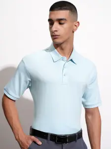Highlander Men Textured Polo Collar Tshirt