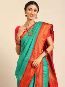 Varkala Silk Sarees Ethnic Motifs Zari Nauvari Paithani Saree