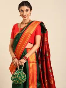 Varkala Silk Sarees Ethnic Motifs Zari Nauvari Paithani Saree