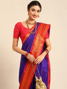 Varkala Silk Sarees Ethnic Motifs Zari Nauvari Paithani Saree