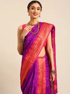 Varkala Silk Sarees Ethnic Motifs Zari Nauvari Paithani Saree