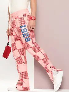 Kook N Keech Men Pure Cotton Printed Relaxed Fit Track Pant