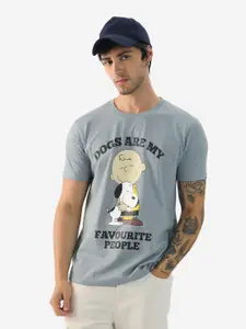 The Souled Store Men Round Neck Printed T-shirt