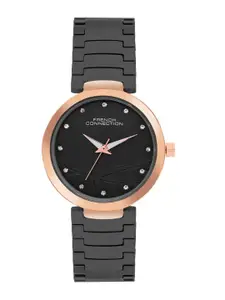 French Connection Women Printed Dial & Stainless Steel Straps Analogue Watch - FCN063BM