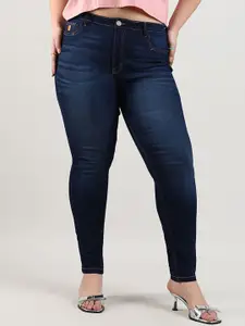 Instafab Plus Women Comfort Low Distress Stretchable Jeans