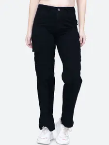 FCK-3 Women Hottie Straight Fit High-Rise Non Stretchable Jeans