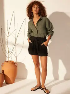 Trendyol Women Linen Shorts