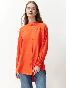 Trendyol Mandarin Collar Regular Fit Casual Shirt