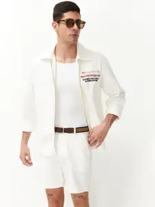 Trendyol Spread Collar Pure Cotton Tailored Jacket