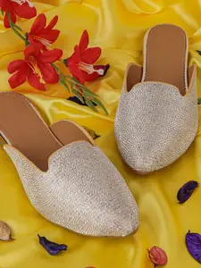 BAESD Women Embellished Mules Flats