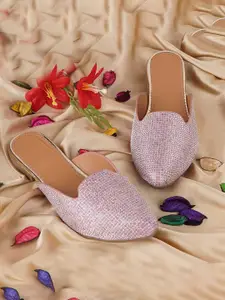 BAESD Women Embellished Mules Flats