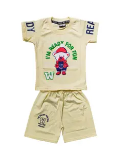 BAESD Boys Short Sleeves Pure Cotton Top With Trouser