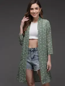 TANDUL Printed Longline Shrug