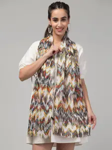 J Style Women Abstract Printed Scarf