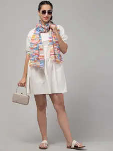 J Style Abstract Printed Scarf