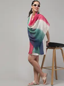 J Style Colourblocked Pure Cotton Scarf