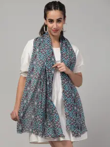 J Style Abstract Printed Scarf