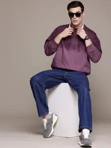 The Roadster Lifestyle Co. Ombre Oversized Pure Cotton Sweatshirt