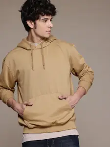 The Roadster Life Co. Relaxed Fit Graphic Printed Hooded Sweatshirt