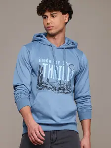 The Roadster Lifestyle Co. Hooded Printed Sweatshirt