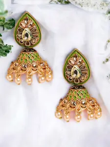 Anouk Women Floral Jhumkas Earrings