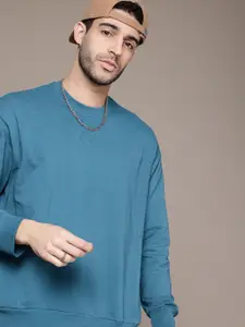 The Roadster Life Co. Round Neck Pure Cotton Relaxed Fit Sweatshirt