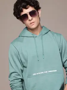 Roadster Men Printed Hooded Sweatshirt