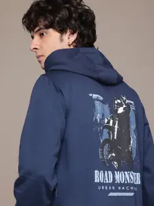 The Roadster Lifestyle Co. Printed Hooded Sweatshirt