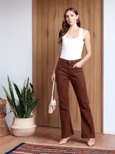 all about you Women Slim Bootcut High-Rise Stretchable Jeans