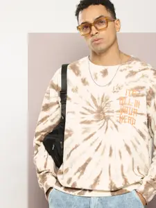 Kook N Keech Pure Cotton Printed Tie-Dyed Hooded Sweatshirt