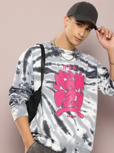 Kook N Keech Pure Cotton Dyed & Typography Printed Sweatshirt