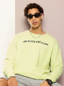 Kook N Keech Typography Printed Washed Effect Sweatshirt