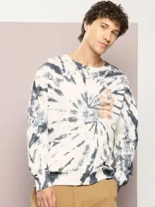 Kook N Keech Pure Cotton Printed Tie-Dyed Hooded Sweatshirt