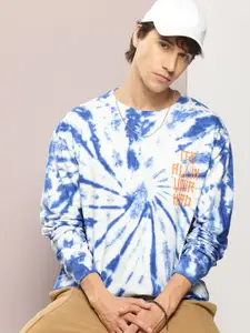 Kook N Keech Pure Cotton Printed Tie-Dyed Hooded Sweatshirt